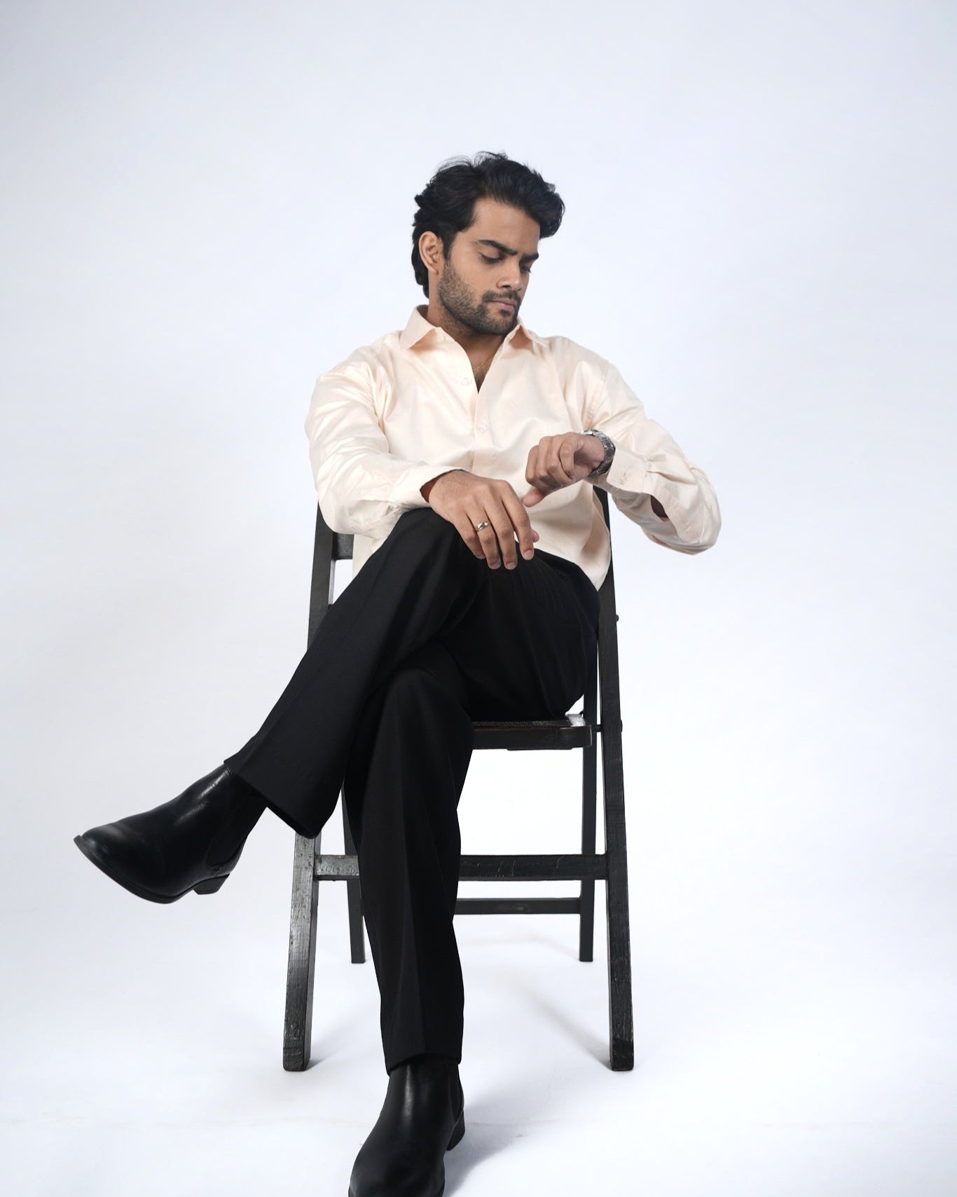 Cream Cotton Shirt