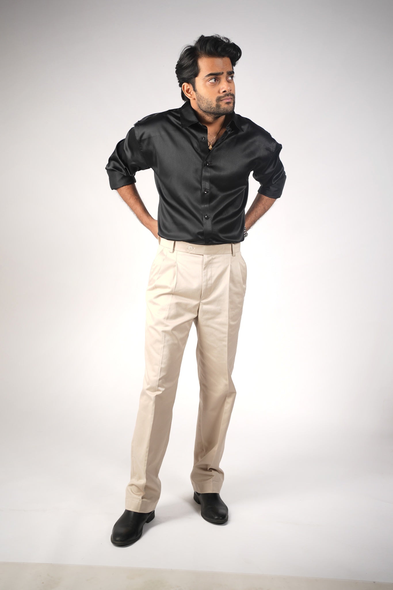 Beige Premium Cotton Trouser