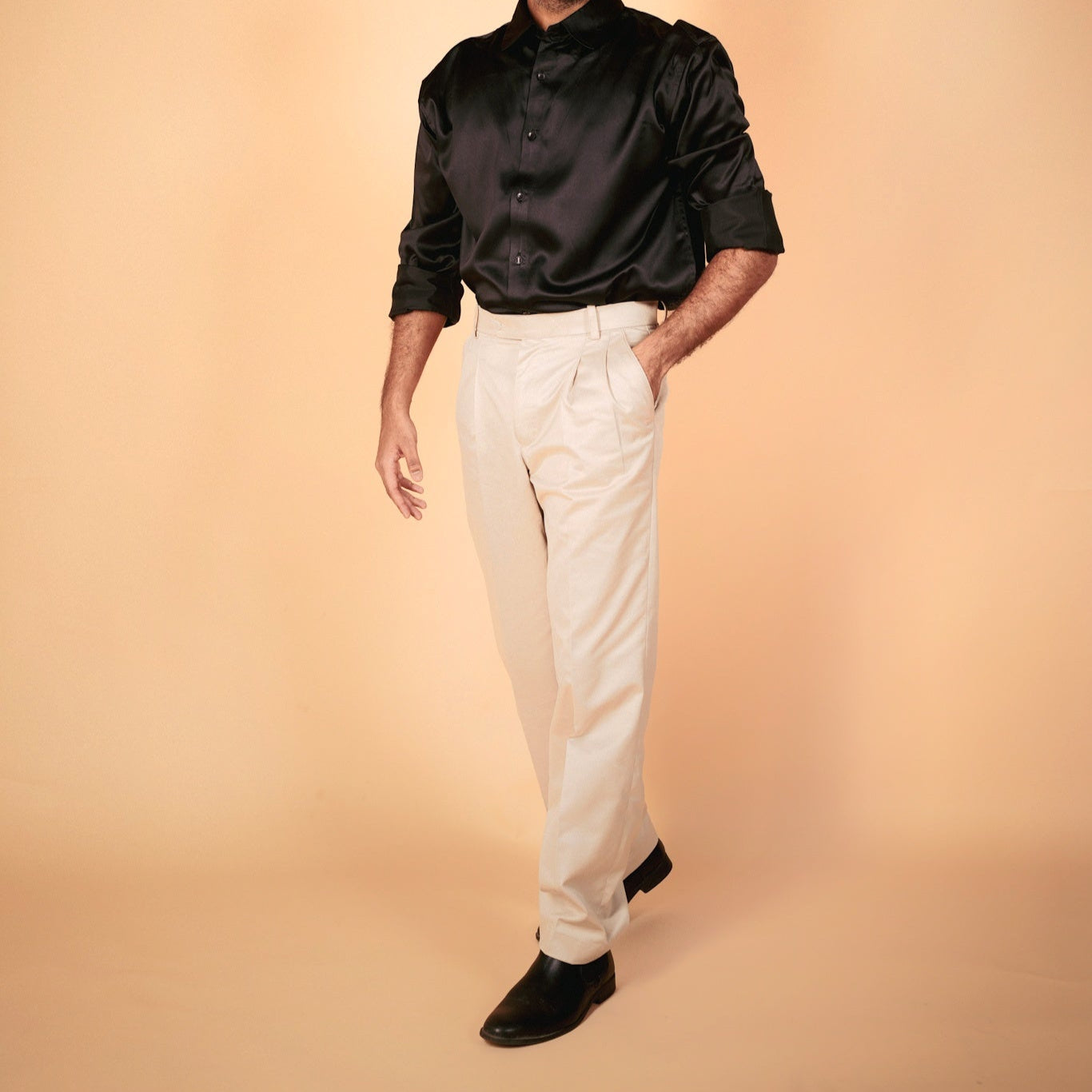 Beige Premium Cotton Trouser
