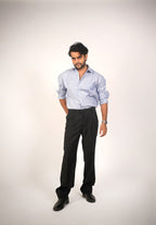 Stripe Linen Cotton Blend Shirt