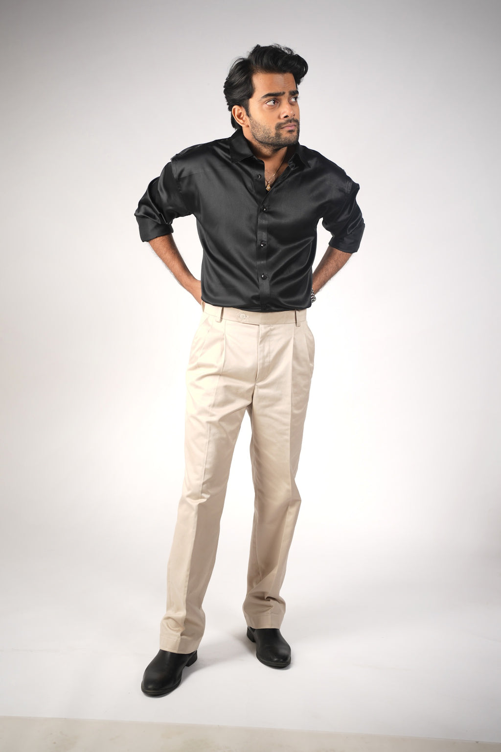 Beige Premium Cotton Trouser