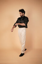 Black Satin Shirt